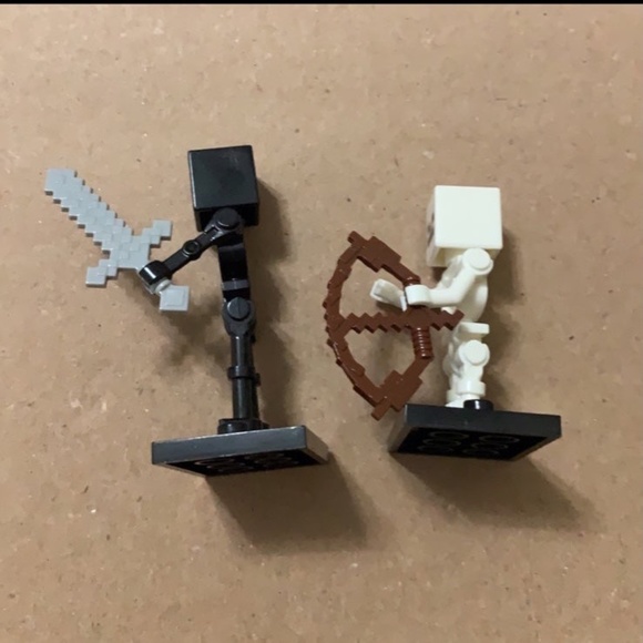 MINECRAFT SKELETON & WITHERED SKELETON (1574&1563) Custom Minifigures - Picture 5 of 5